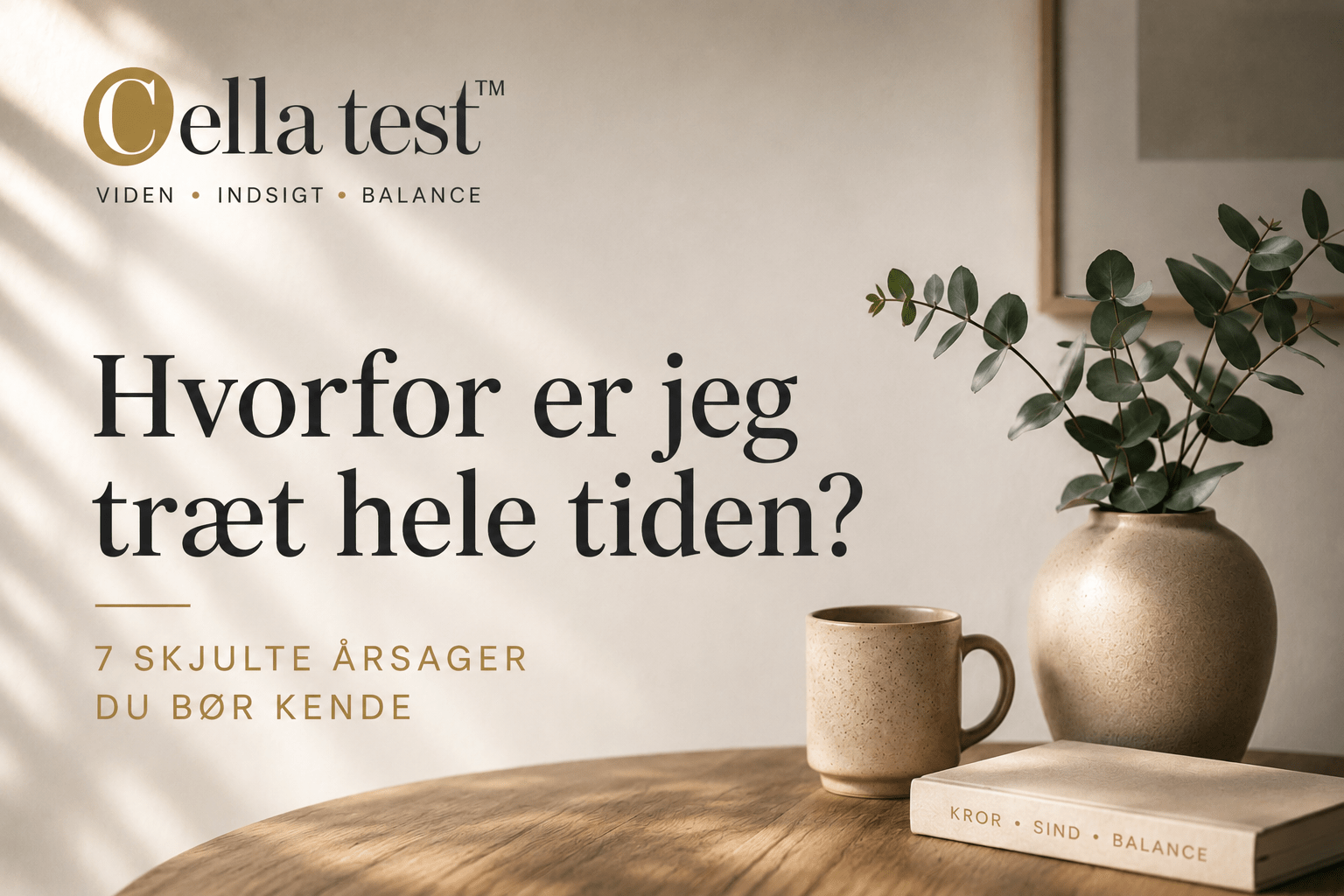 Hvorfor er jeg træt hele tiden? 7 skjulte årsager du bør kende - CELLATEST