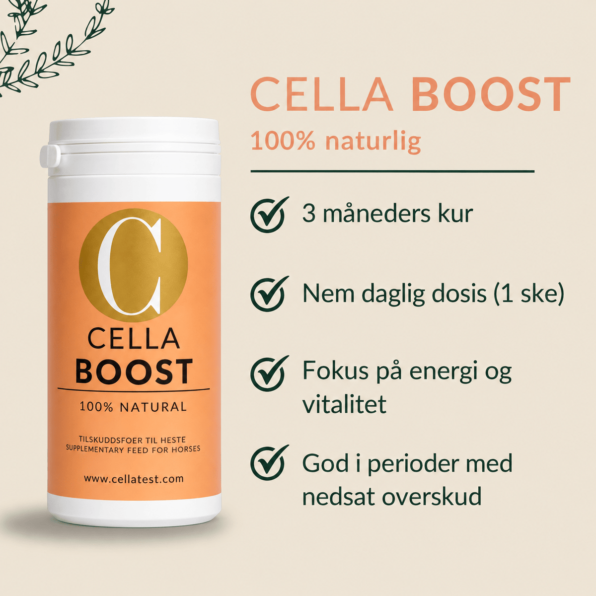 CELLA BOOST hårcelletest | Cella Test